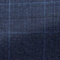 Royal blue mouliné s140 wool with subtle check suit