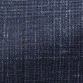 Two blue wool-silk-linen with glencheck suit
