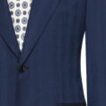 Twilight blue natural bi-stretch s130 wool solaro herringbone suit