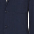 Navy stretch wool blend ripstop suit