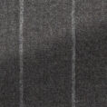 Stone grey stretch wool suit with chalk stripe