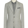 Grey wool and cashmere houndstooth suit