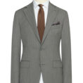 Steel grey natural stretch wool solaro suit