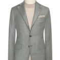 Smoke grey wool twill with brushed look suit