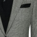 Mixed grey mouliné wool glencheck suit