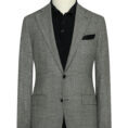 Mixed grey mouliné wool glencheck suit