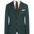 Sage green natural stretch wool solaro suit