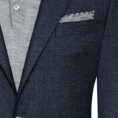 Midnight blue wool suit with speckle effect