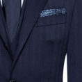 Midnight blue solaro herringbone suit