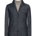 Dark denim blue stretch cotton suit