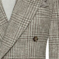 Mixed brown jacket with glencheck