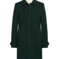 Forest green overcoat with black glencheck