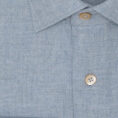 Light blue chambray cotton flannel shirt