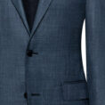 Dark blue s110 wool suit with glencheck