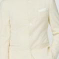 Ivory stretch wool-silk-linen twill