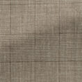Light brown-sand wool-silk-linen glencheck