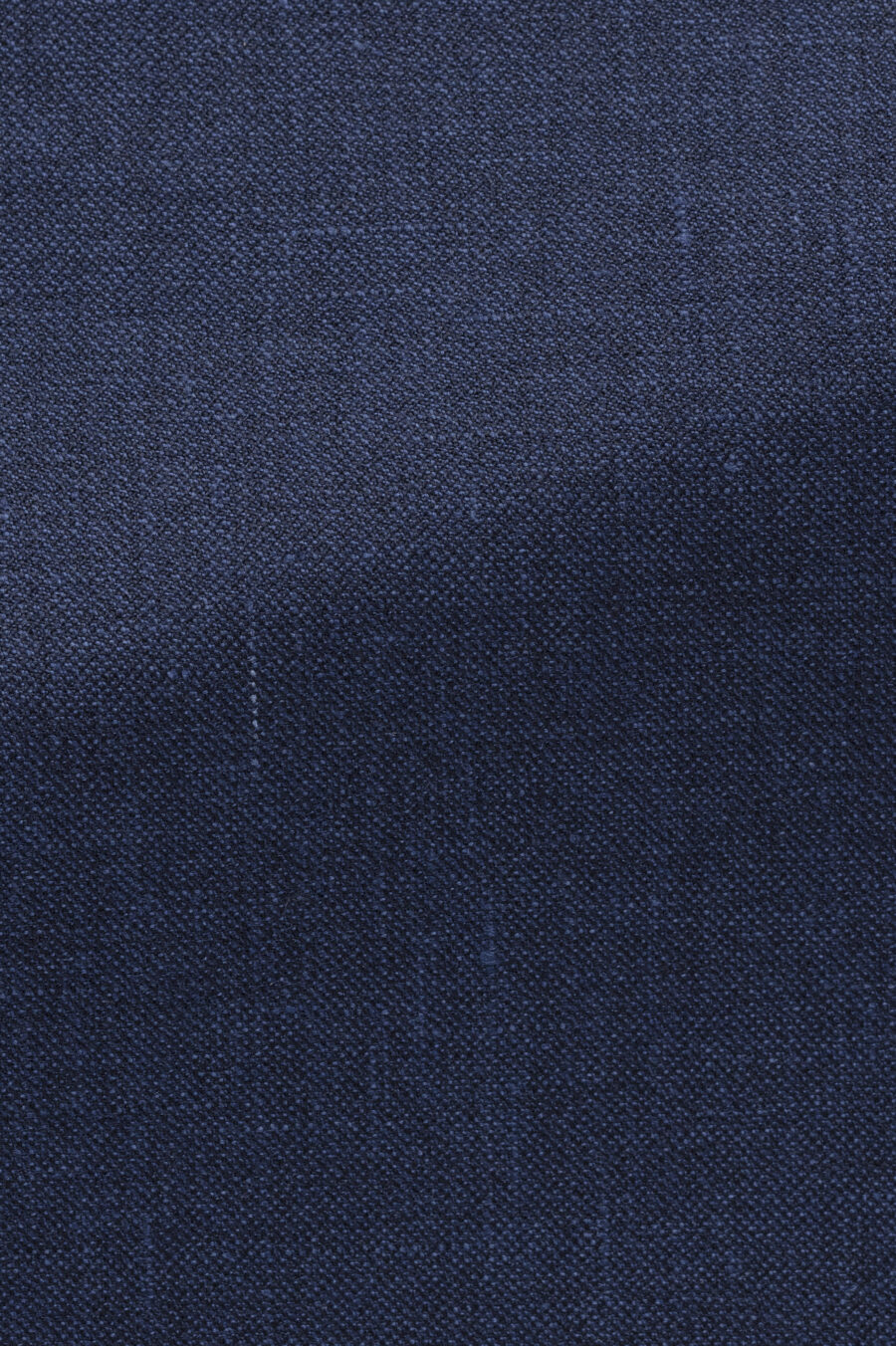 Dark blue linen-wool-silk sharkskin