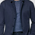 Midnight blue soft touch silk twill