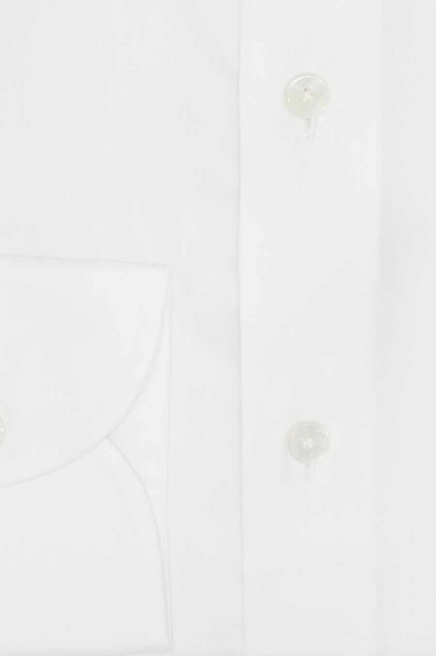 White cotton herringbone