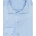 Light blue cotton herringbone