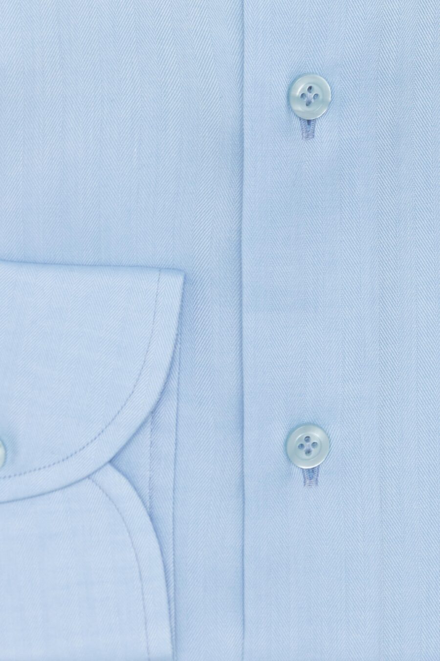 Light blue cotton herringbone