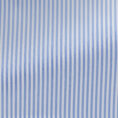 White cotton twill with light blue stripe
