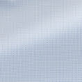 White cotton twill with light blue micro-design