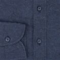 Black-denim blue chambray cotton-linen