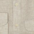 White linen with sand glencheck