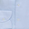 Blue natural stretch cotton dobby