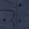 Midnight blue cotton-linen chambray