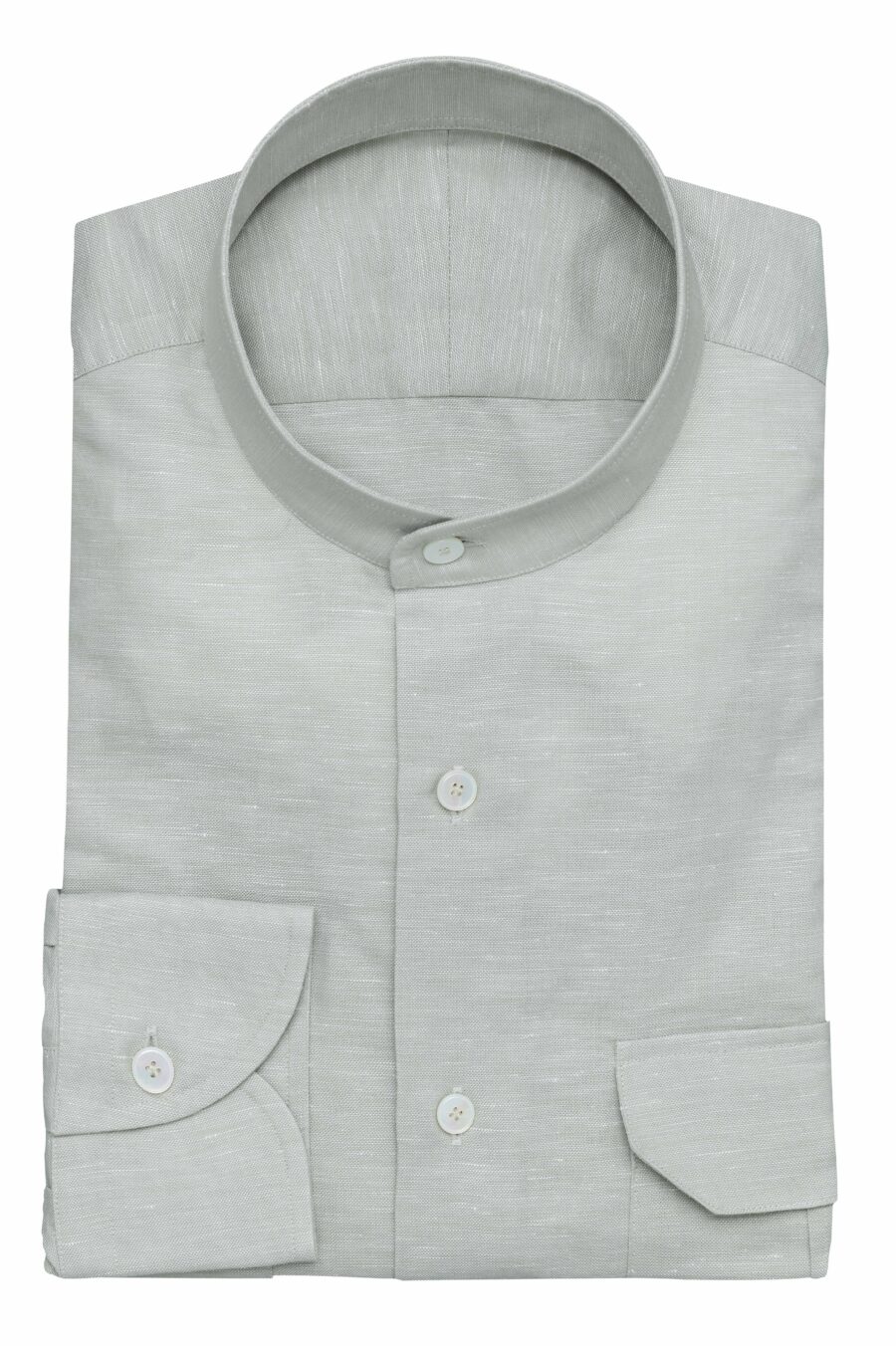 Sage cotton-linen chambray